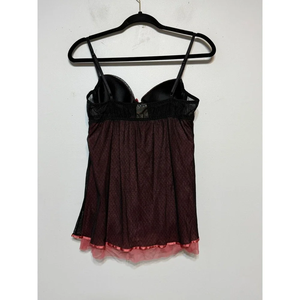 Ambrielle Goth Coquette Babydoll Chemise Women Size M Whimsigoth Grunge Lingerie